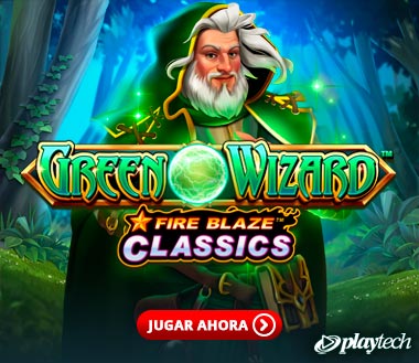 Fire Blaze Green Wizard por Playtech