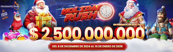 PROMOCION HOLIDAY RUSH POR PRAGMATIC