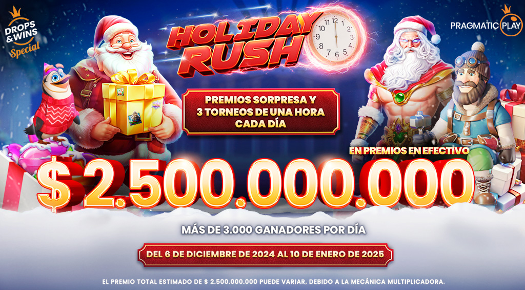 PROMOCION HOLIDAY RUSH POR PRAGMATIC