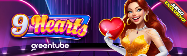 Juego Exclusivo 9 Hearts por Greentube
