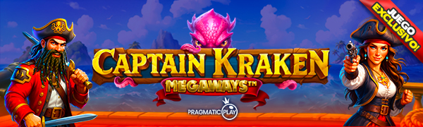 Juego Exclusivo Captain Kraken Megaways por Pragmatic
