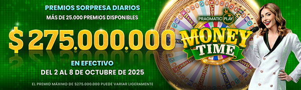 Promocion Money Time por Pragmatic