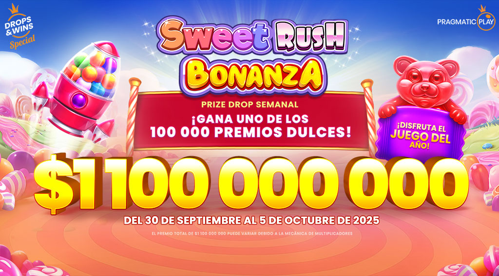 Promocion Sweet Rush Bonanza por Pragmatic