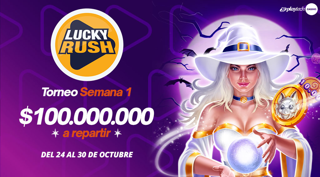 Promoción Lucky Rush por Playtech
