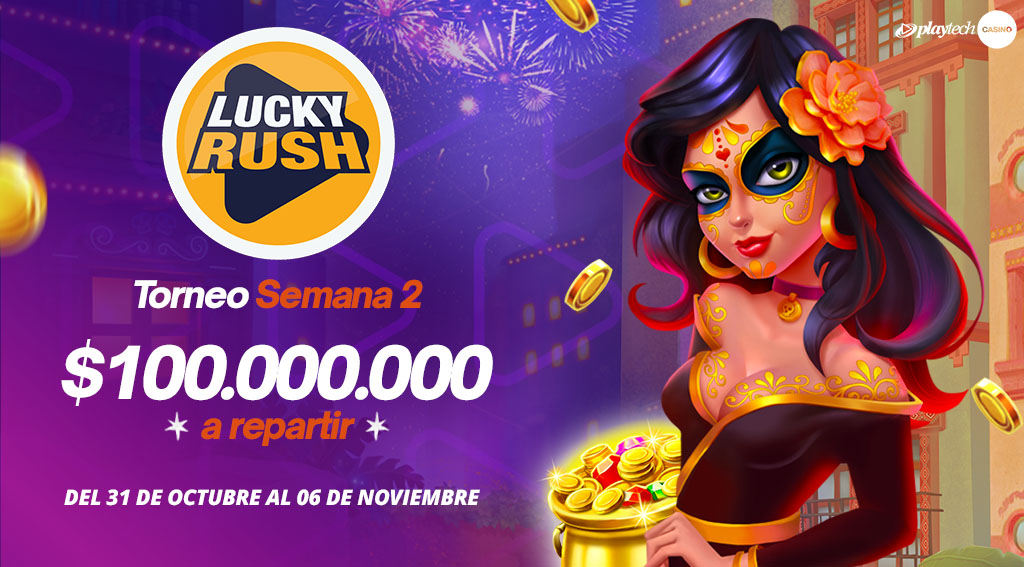 Promoción Lucky Rush por Playtech