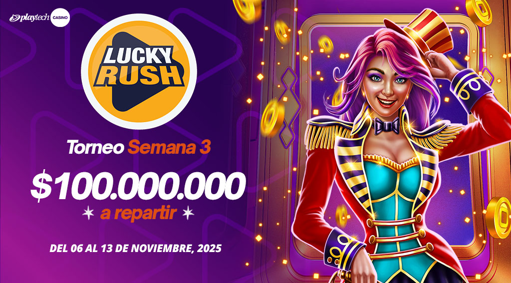 Promoción Lucky Rush por Playtech