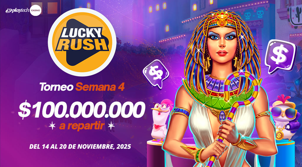 Promoción Lucky Rush por Playtech