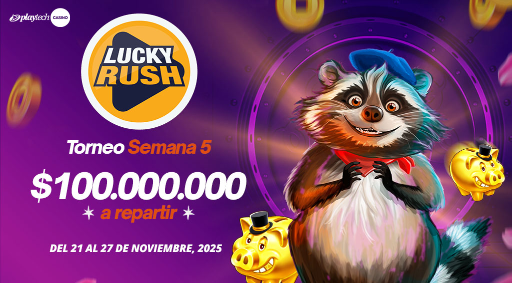 Promoción Lucky Rush por Playtech