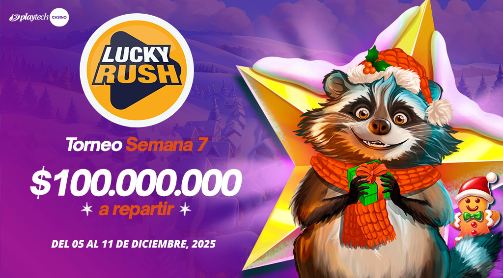 Promoción Lucky Rush por Playtech