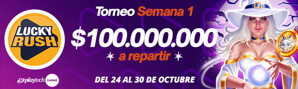 Promoción Lucky Rush por Playtech