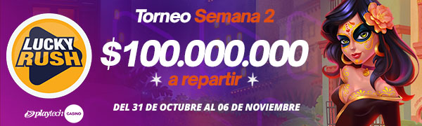 Promoción Lucky Rush por Playtech