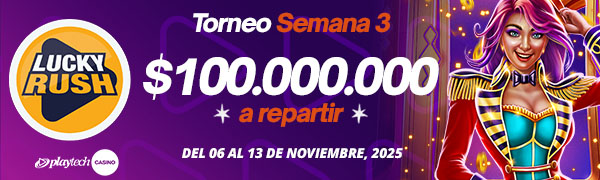 Promoción Lucky Rush por Playtech