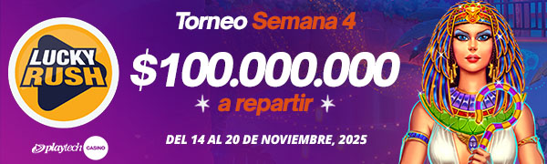 Promoción Lucky Rush por Playtech