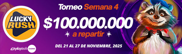 Promoción Lucky Rush por Playtech