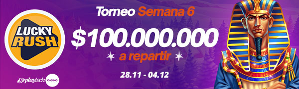Promoción Lucky Rush por Playtech