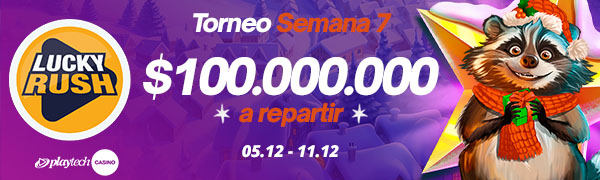 Promoción Lucky Rush por Playtech
