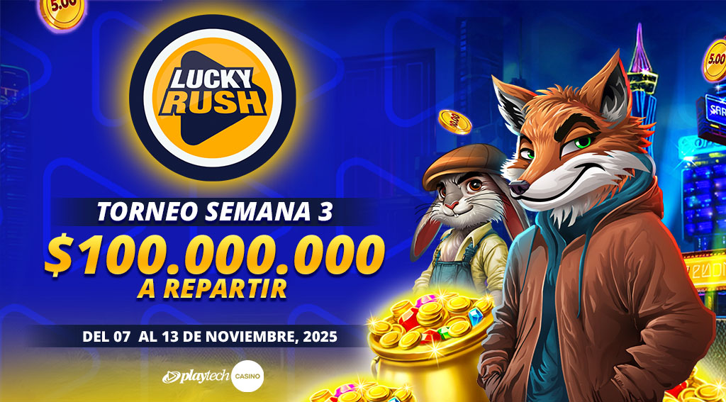 Promoción Lucky Rush por Playtech