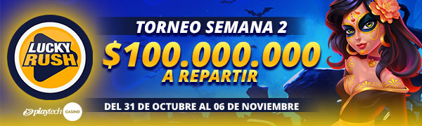 Promoción Lucky Rush por Playtech