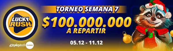 Promoción Lucky Rush por Playtech