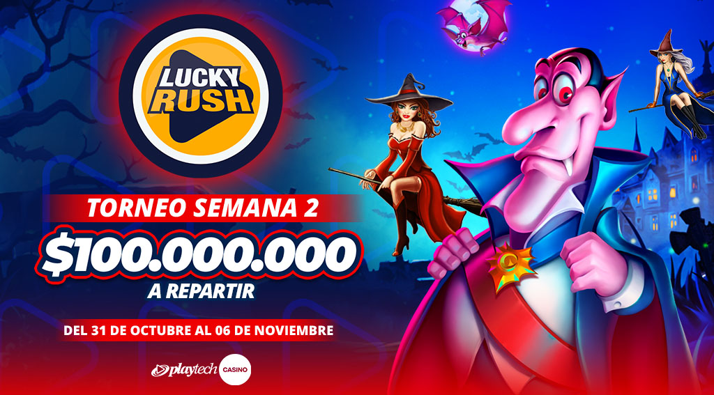 Promoción Lucky Rush por Playtech