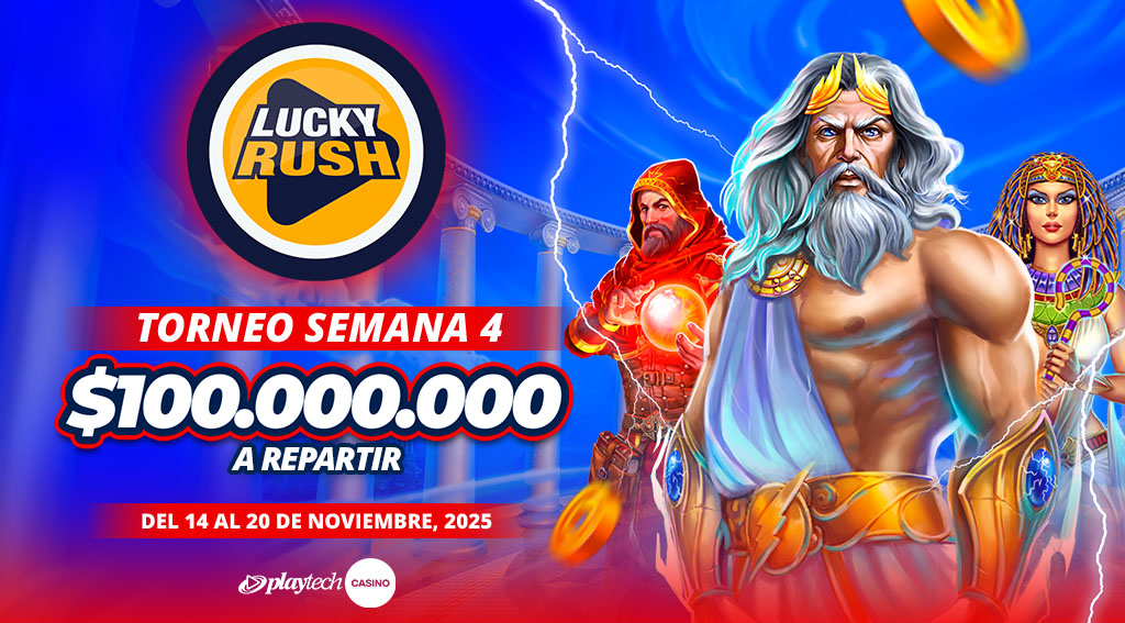 Promoción Lucky Rush por Playtech