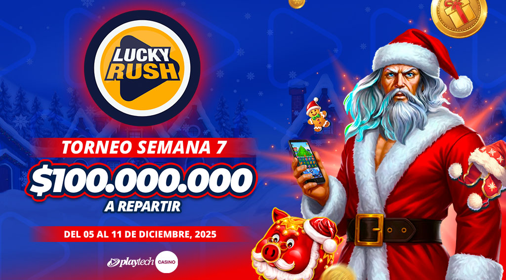 Promoción Lucky Rush por Playtech