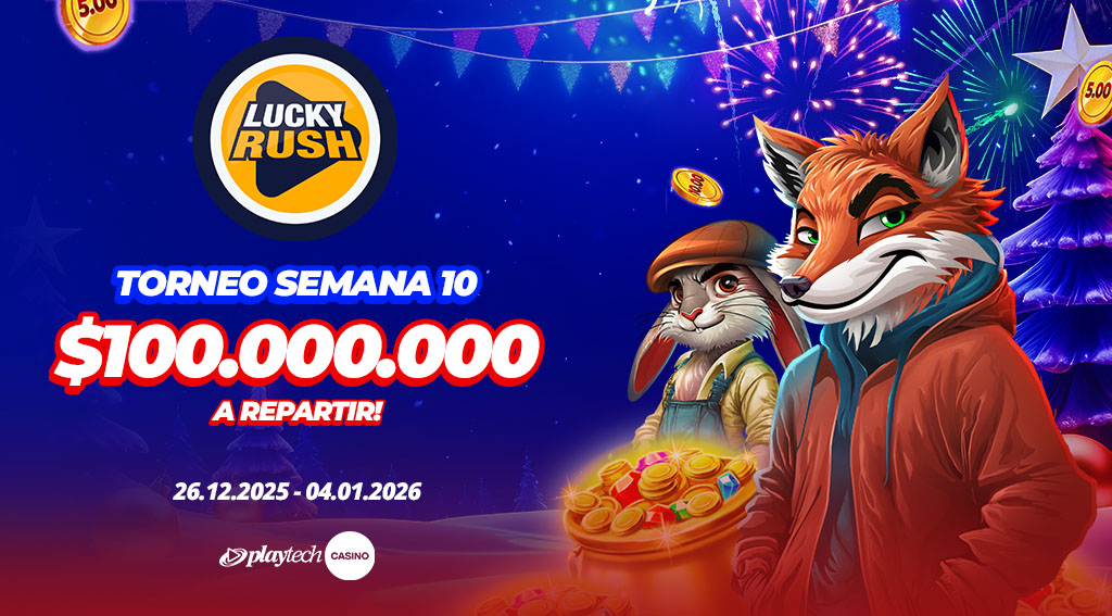 Promoción Lucky Rush por Playtech