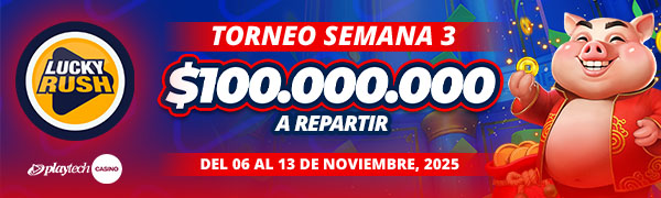Promoción Lucky Rush por Playtech