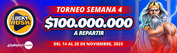 Promoción Lucky Rush por Playtech
