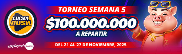 Promoción Lucky Rush por Playtech