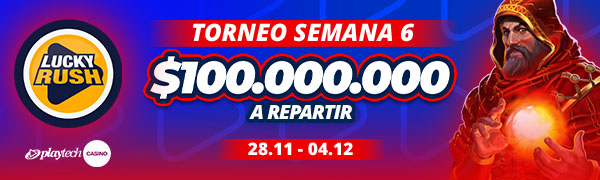 Promoción Lucky Rush por Playtech