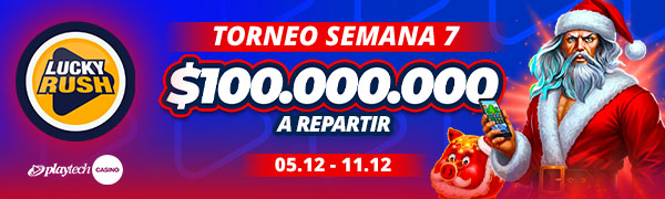 Promoción Lucky Rush por Playtech