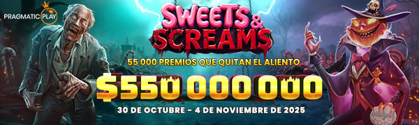 Promocion de Red Sweets  Screams por Pragmatic Play