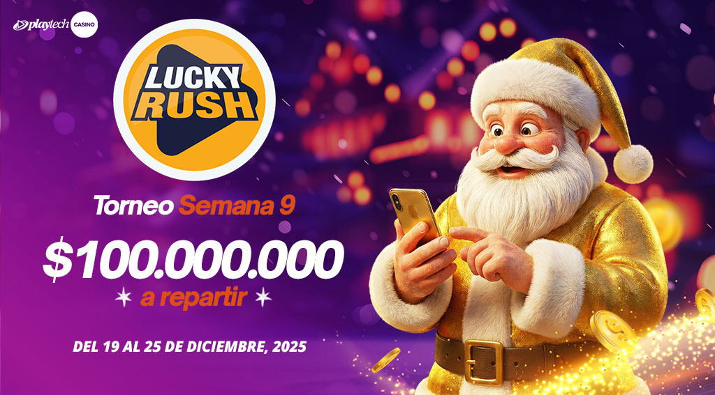 Promoción Lucky Rush por Playtech
