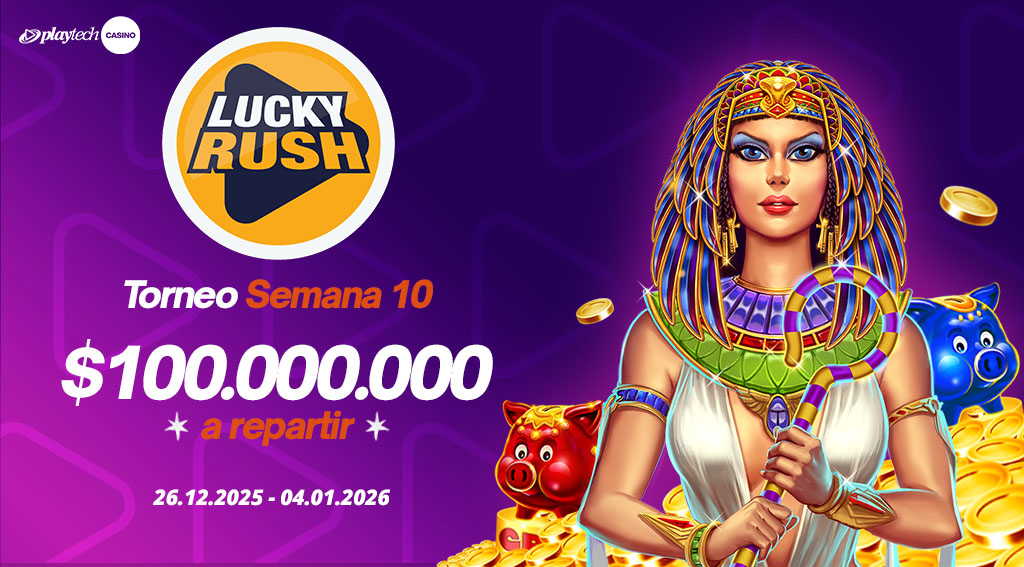 Promoción Lucky Rush por Playtech