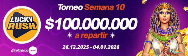 Promoción Lucky Rush por Playtech