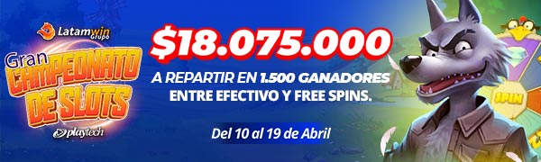 Torneo Gran Campeonato de Slots por Playtech