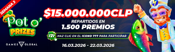 Torneo Pot o’ Prizes por Games Global semana 3