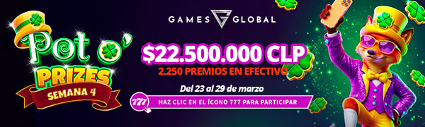 Torneo Pot o’ Prizes por Games Global semana 4