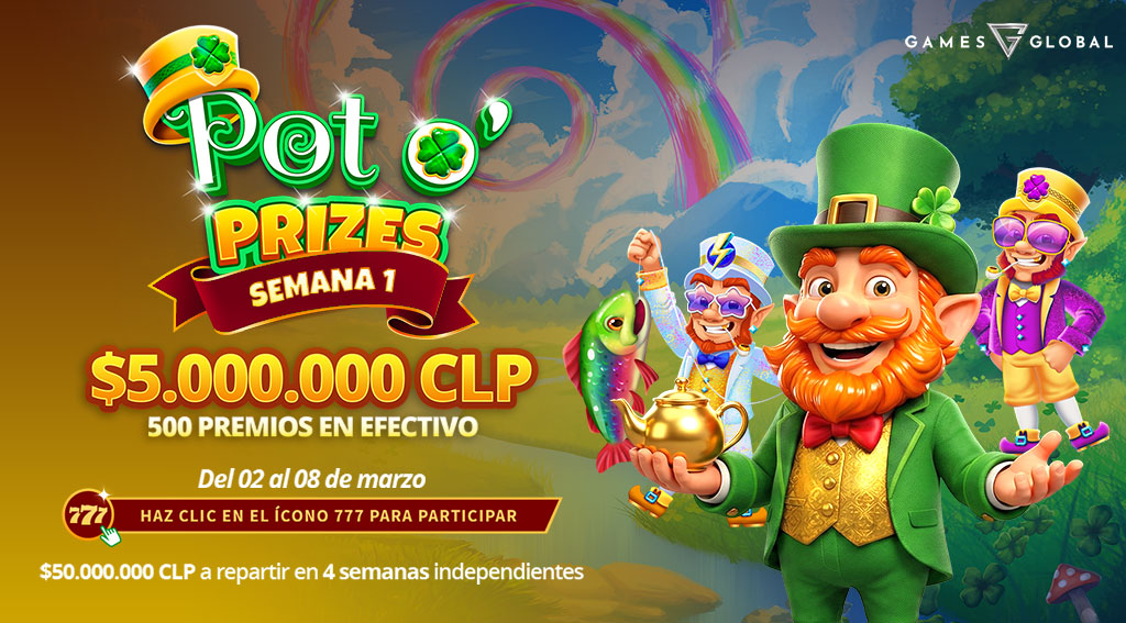 Torneo Pot o’ Prizes por Games Global