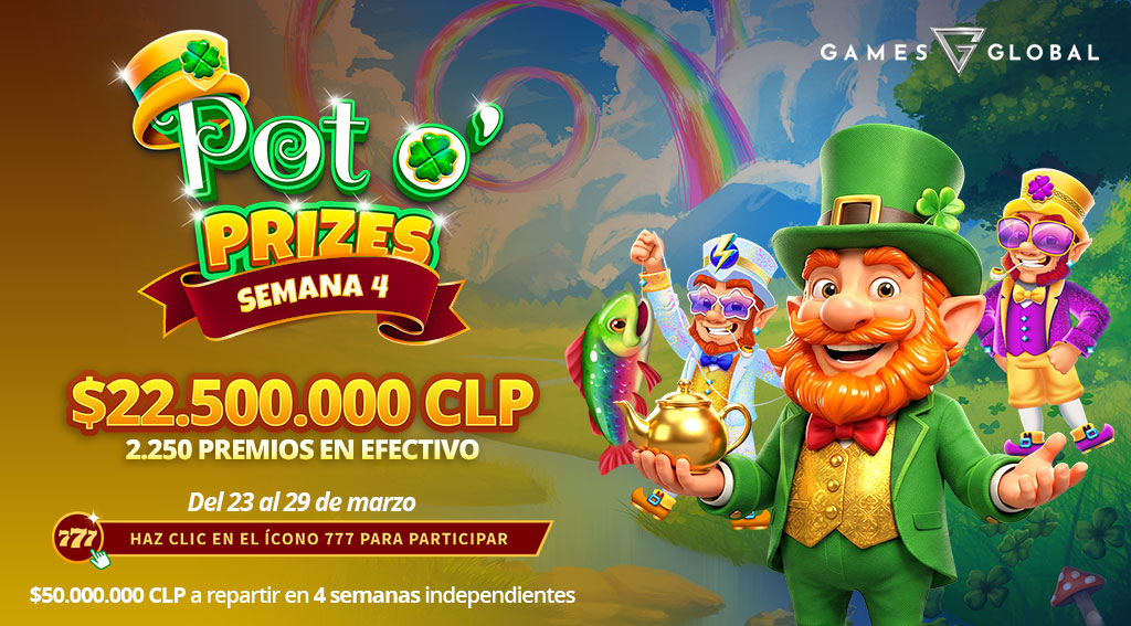 Torneo Pot o’ Prizes por Games Global Semana 4