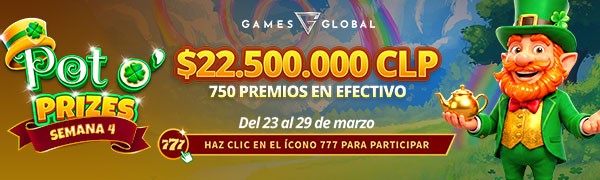 Torneo Pot o’ Prizes por Games Global Semana 4