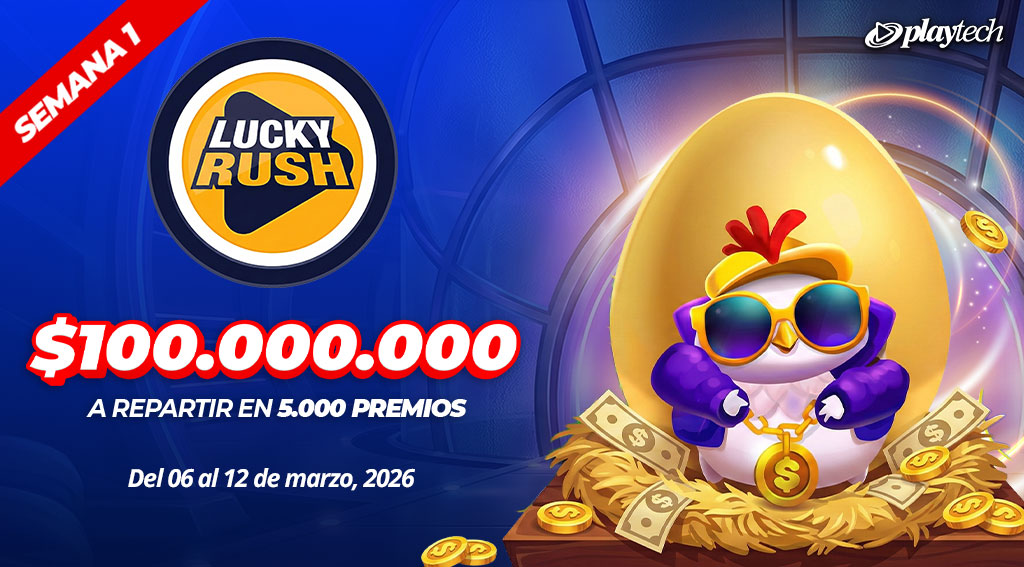 Promoción Lucky Rush por Playtech