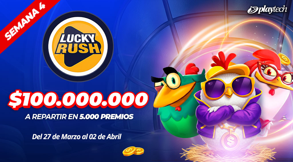 Promoción Lucky Rush por Playtech