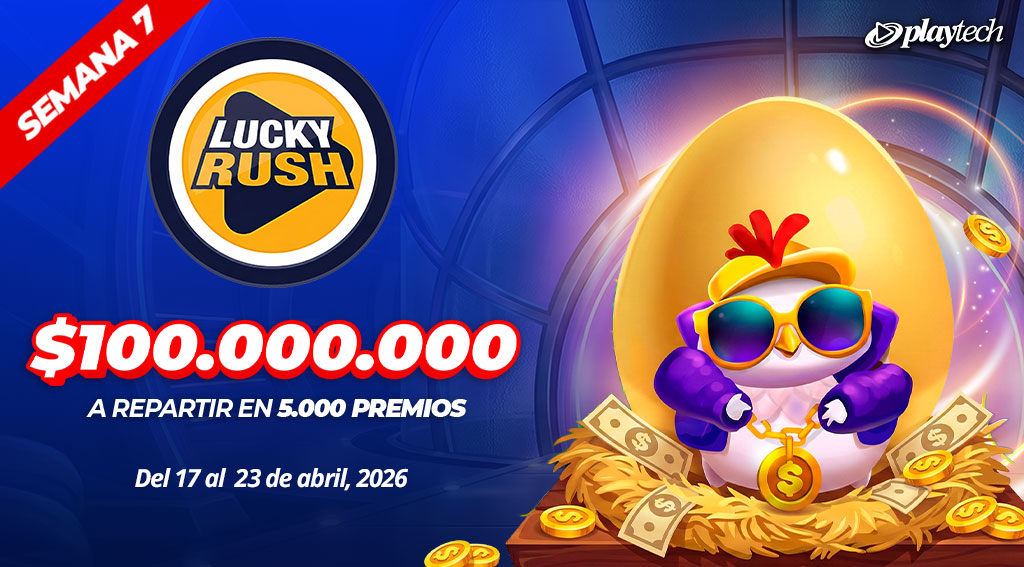 Promoción Lucky Rush por Playtech