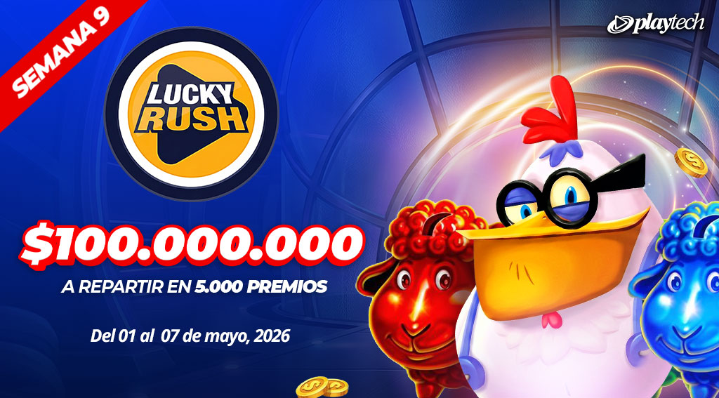 Promoción Lucky Rush por Playtech