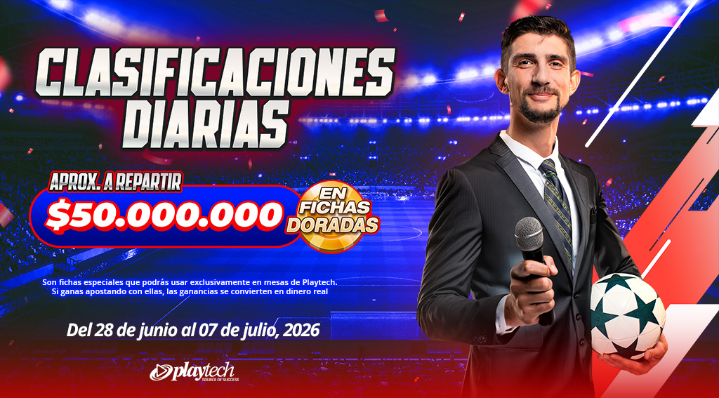 PROMOCION CLASIFICACION DIARIA POR PLAYTECH
