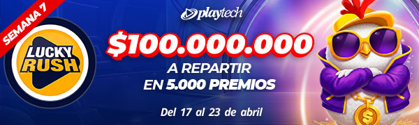 Promoción Lucky Rush por Playtech