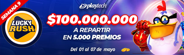 Promoción Lucky Rush por Playtech