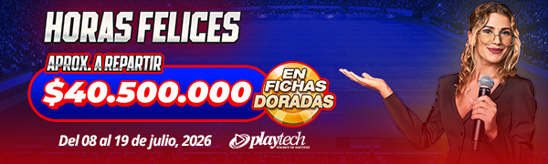 Promocion Horas Felices por Playtech
